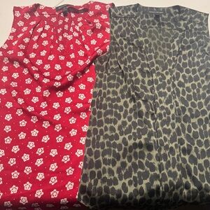 Two Women’s Banana Republic Blouses XS Sleeveless